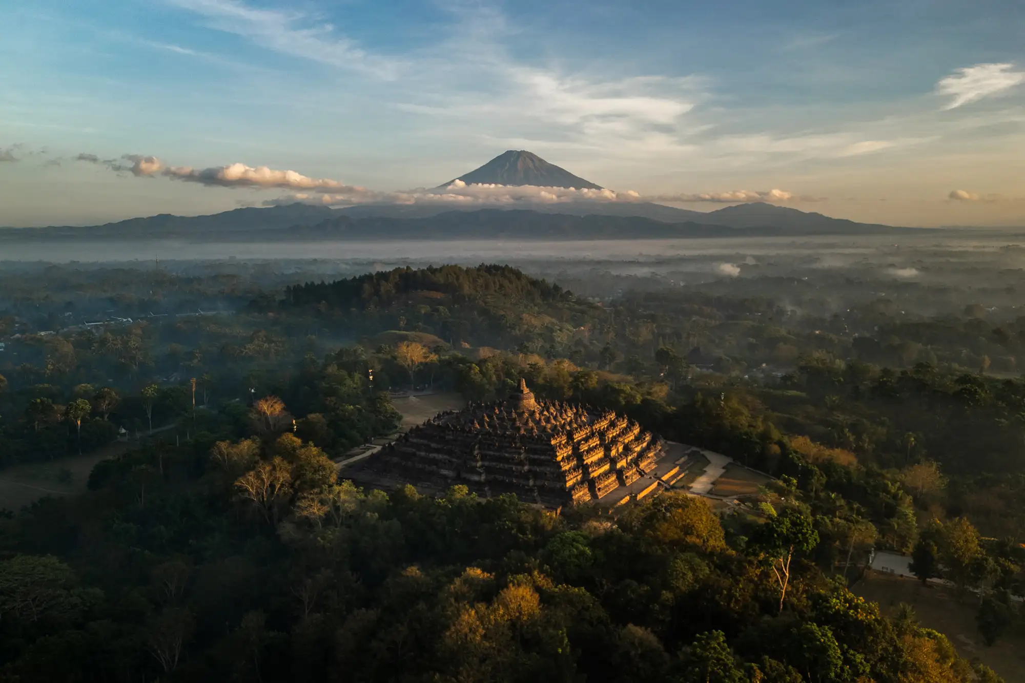 Borobudur Sunrise, Java, Indonesia